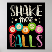 Funny Bingo Caller Gamble Lottery Shake Those Bing Poster (Voorkant)