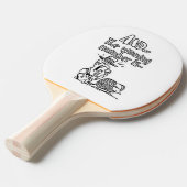 Funny Bingo Design Tafeltennisbatje (Voorkant Gekanteld)