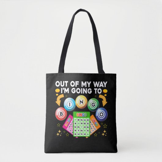 Funny Bingo Gambling Bingo Player Tote Bag (Voorkant)