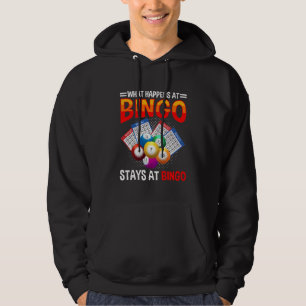 Funny Bingo Gamer Balls Card Gambler Quote Hoodie