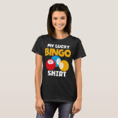 Funny Bingo Gamer Lucky Bingo T-shirt (Voorkant volledig)