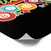 Funny Bingo Girl Bingo Balls Queen Poster (Hoek)
