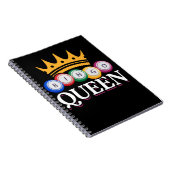 Funny Bingo Girl Bingo Balls Queen Queen Women Notitieboek (Rechterzijde)