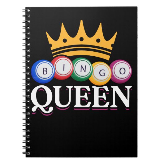Funny Bingo Girl Bingo Balls Queen Queen Women Notitieboek (Voorkant)