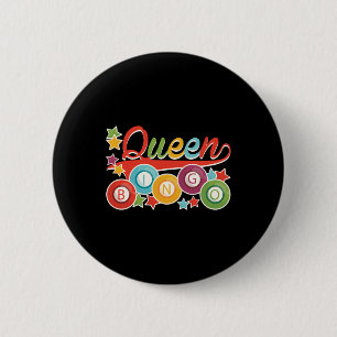 Funny Bingo Girl Bingo Balls Queen Ronde Button 5,7 Cm