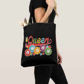 Funny Bingo Girl Bingo Balls Queen Tote Bag (Dichtbij)