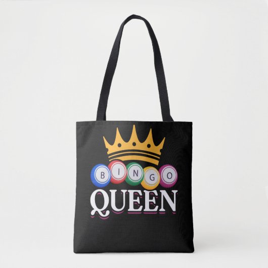 Funny Bingo Girl Bingo Tote Bag (Voorkant)