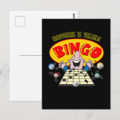 Funny Bingo Grandma Grandpa Bingo Gambling Briefkaart (Voorkant / Achterkant)