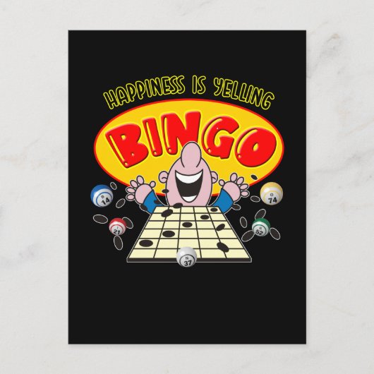 Funny Bingo Grandma Grandpa Bingo Gambling Briefkaart (Voorkant)