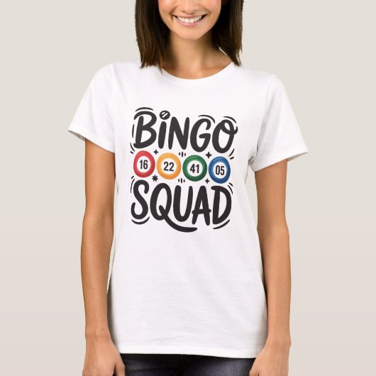 Funny Bingo Lover Design – Bingo Player Gift T-shirt (Voorkant)