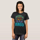 Funny Bingo Lover Design – Bingo Player Gift T-shirt (Voorkant volledig)