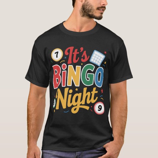 Funny Bingo Lover Design – Bingo Player Gift T-shirt (Voorkant)