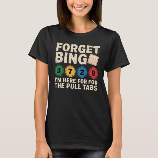 Funny Bingo Lover Design – Bingo Player Gift T-shirt (Voorkant)