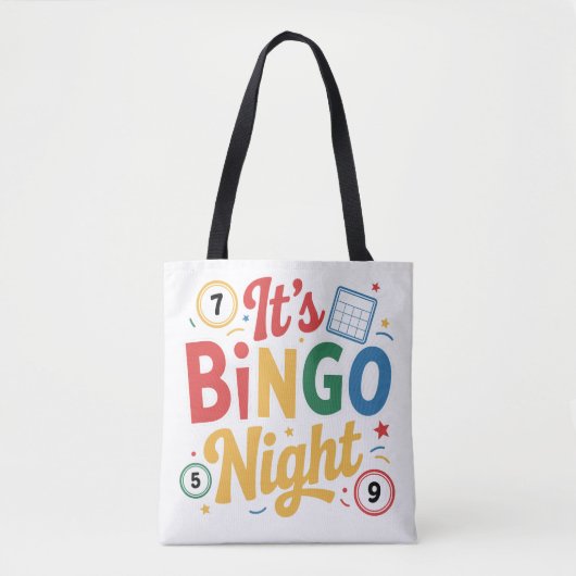 Funny Bingo Lover Design – Bingo Player Gift Tote Bag (Voorkant)