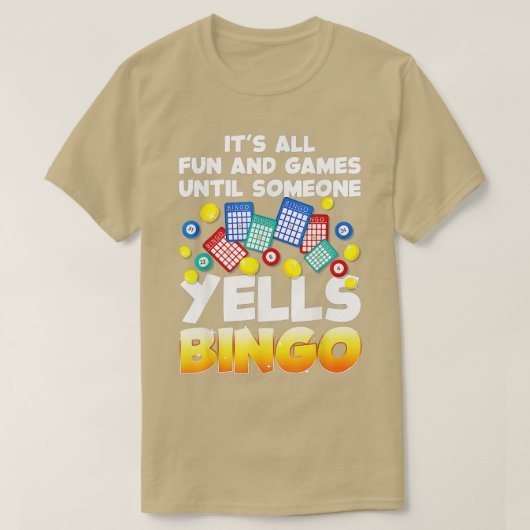 Funny Bingo Lover Design for Men Women Bingo Gambl T-shirt (Design voorkant)