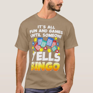 Funny Bingo Lover Design for Men Women Bingo Gambl T-shirt