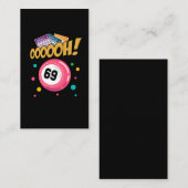 Funny Bingo Player 69 Joke Visitekaartje (Voorkant / Achterkant)