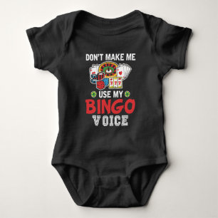 Funny Bingo Player Casino Gambler Bingo Voice Romper