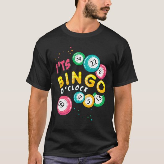 Funny Bingo Player Gambler Humor T-shirt (Voorkant)