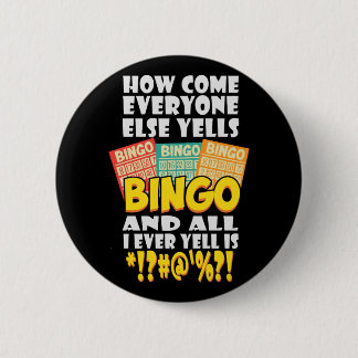 Funny Bingo Player Gift Ronde Button 5,7 Cm