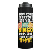 Funny Bingo Player Gift Thermosbeker (Voorkant)