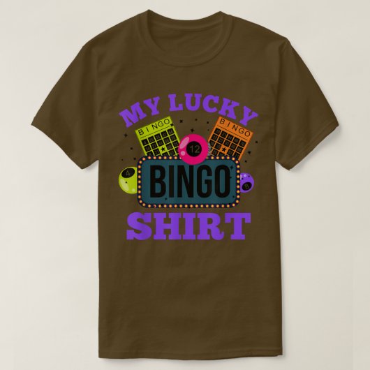 Funny Bingo Player My Lucky Bingo T-Shirt Copy Cop (Design voorkant)