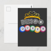 Funny Bingo Player Queen Granny Gambler Humor Briefkaart (Voorkant / Achterkant)