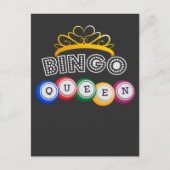 Funny Bingo Player Queen Granny Gambler Humor Briefkaart (Voorkant)