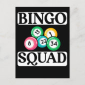 Funny Bingo Squad Gezegde Bingo Briefkaart (Voorkant)