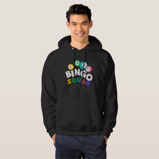 Funny Bingo Team Gambling Humor Hoodie (Voorkant volledig)