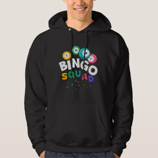 Funny Bingo Team Gambling Humor Hoodie (Voorkant)