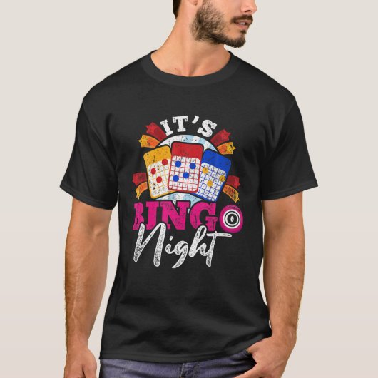 Funny Bingo Winner Lottery Bingo Player Gif T-shirt (Voorkant)