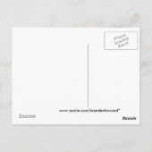 Funny binnenshuis zwemmen briefkaart (Achterkant)