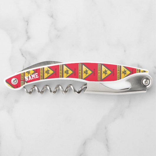 Funny Biohazard Warning Sign Thunder_Cove Kurkentrekker (Achterkant)