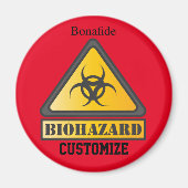 Funny Biohazard Warning Sign Thunder_Cove Magneet (Voorkant)