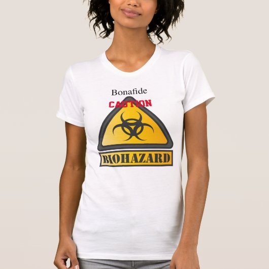 Funny Biohazard Warning Sign Thunder_Cove T-shirt (Voorkant)