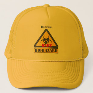Funny Biohazard Warning Sign Thunder_Cove Trucker Pet
