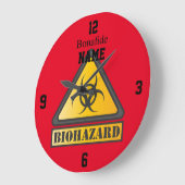 Funny Biohazard Warning SignThunder_Cove Grote Klok (Hoek)