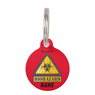 Funny Biohazard Warning SignThunder_Cove Huisdierpenning