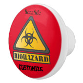 Funny Biohazard Warning SignThunder_Cove Keramische Knop (Rechts)