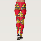 Funny Biohazard Warning SignThunder_Cove Leggings (Achterkant)