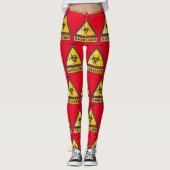 Funny Biohazard Warning SignThunder_Cove Leggings (Voorkant)