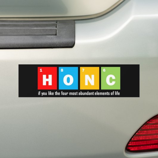 Funny biology bumper sticker (Op auto)