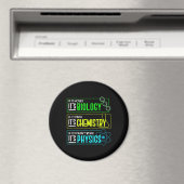 Funny Biology Chemistry Physics Science Nerd Magneet (Insitu (Vaatwasser))