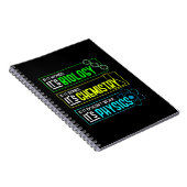 Funny Biology Chemistry Physics Science Nerd Notitieboek (Rechterzijde)