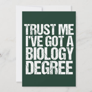 Funny Biology Major Afstuderen Bioloog Afstuderen Kaart