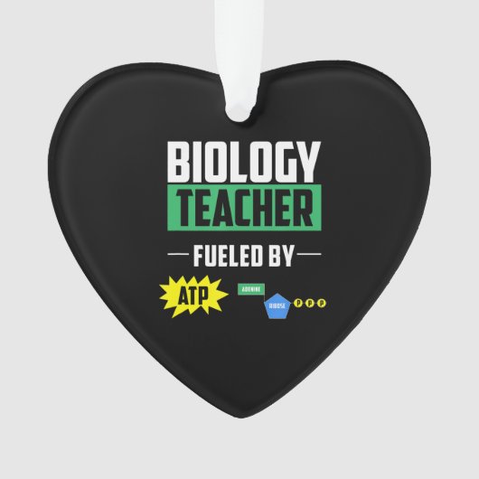 Funny Biology Teacher Chemistry Man Women Teacher Ornament (voorkant)
