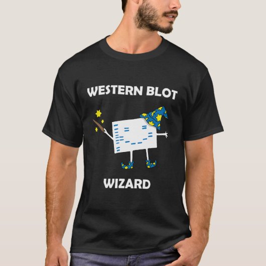 Funny Biology Westerne Blot Wizard T-shirt (Voorkant)