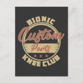 Funny Bionic Knee Replacement Surgery Recovery Briefkaart (Voorkant)