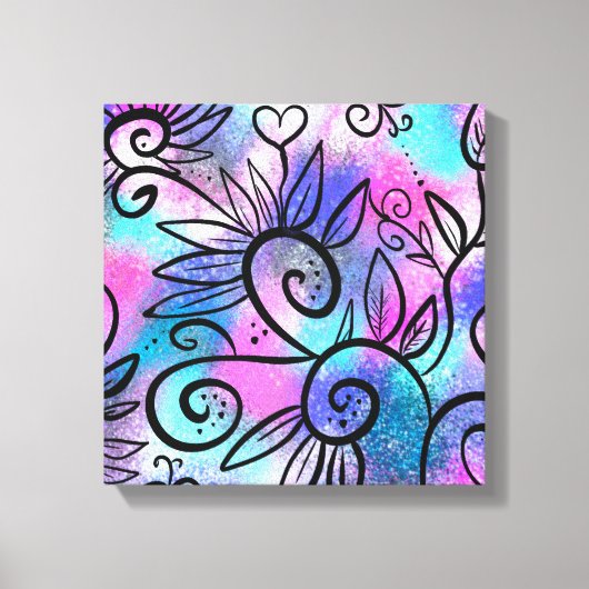 Funny bird art canvas afdruk (Voorkant)